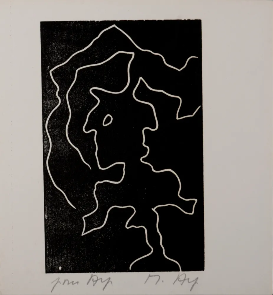 Woodcut Arp - Multiple Femme VIII, 1956
