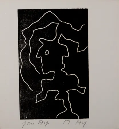 Woodcut Arp - Multiple Femme VIII, 1956
