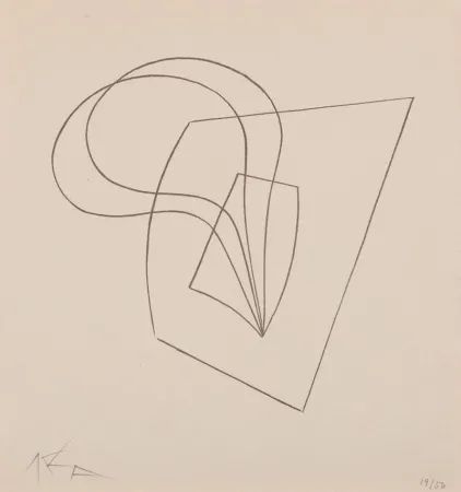 Lithograph Arp - Pflanzlich-architektonische