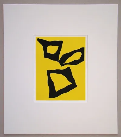 Screenprint Arp - Placé selon les lois du hasard - 1951