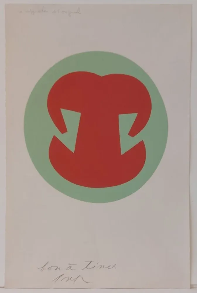 Woodcut Arp - Sans titre