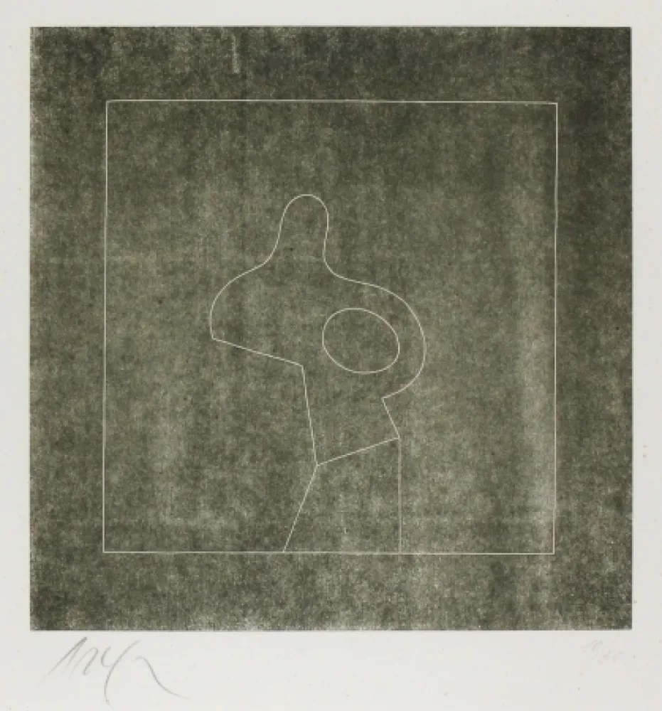 Woodcut Arp - Untitled (Abstraction)