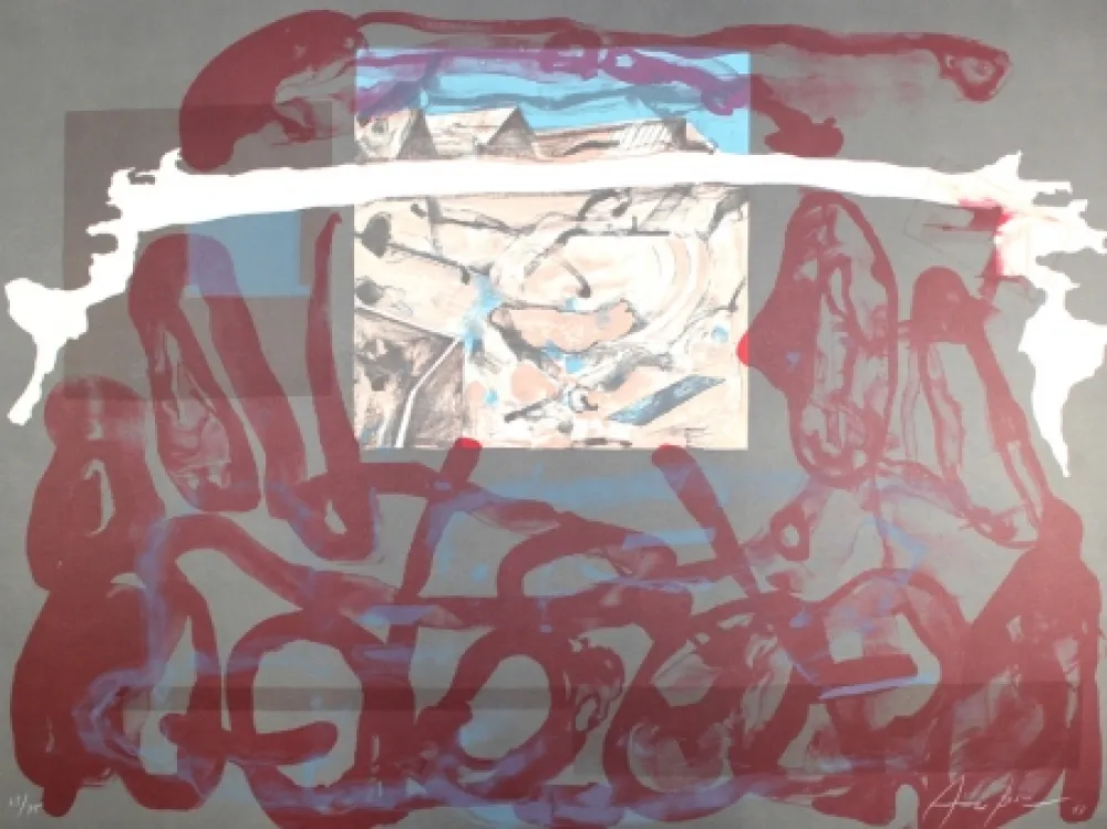 Lithograph Arranz-Bravo - Casa Azul y Blanca