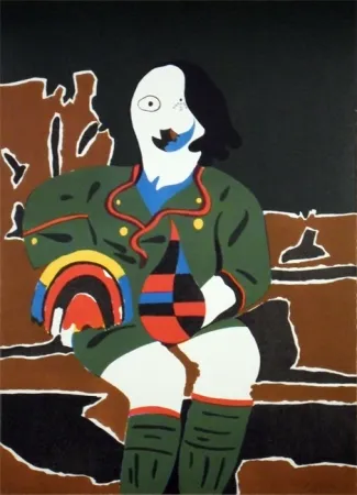 Lithograph Arroyo - Il Pittore di Monaco