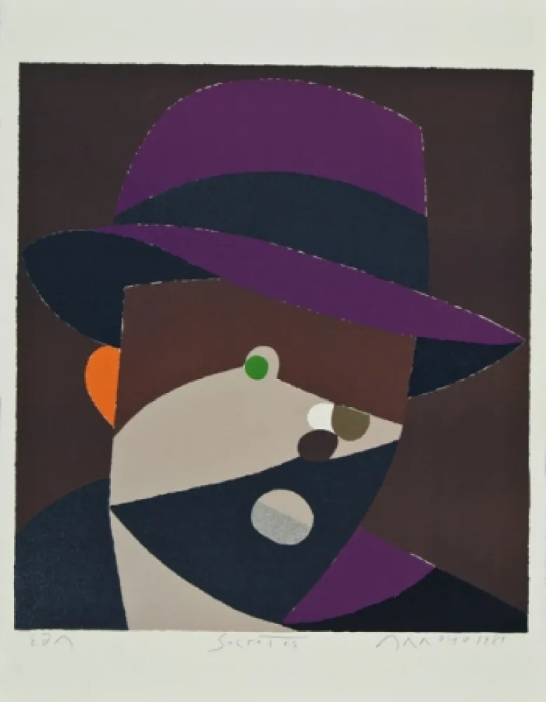 Lithograph Arroyo - Sócrates