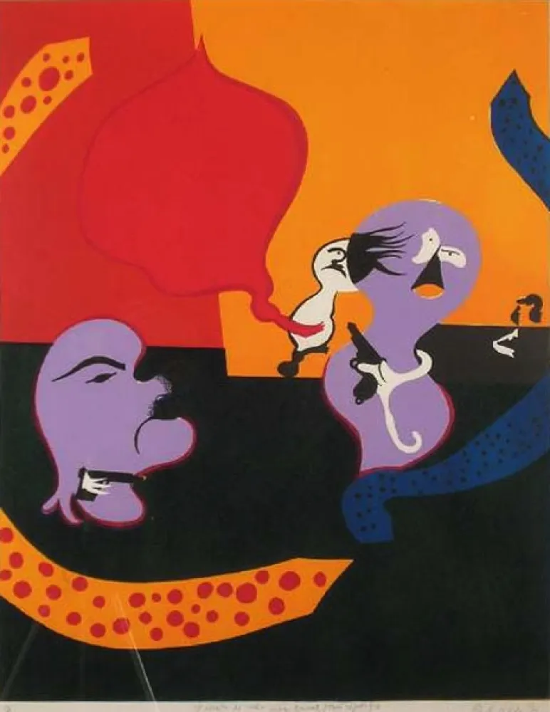 Lithograph Arroyo - UNTITLED