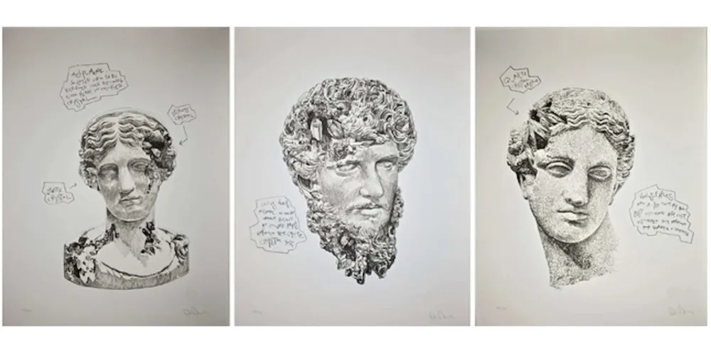 Screenprint Arsham - Eroded Classical Prints