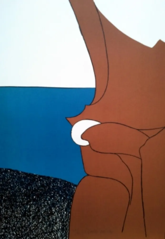 Lithograph Artigas - LE BIJOU BLANC