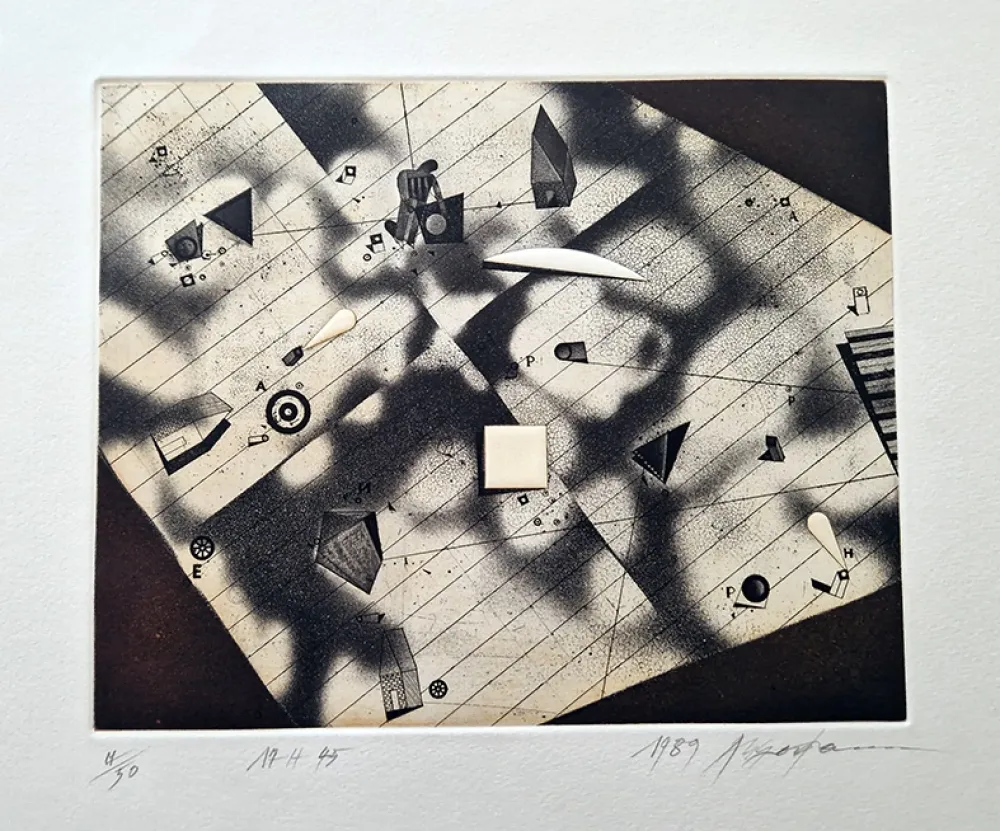 Etching And Aquatint Assadour - 17 H 45