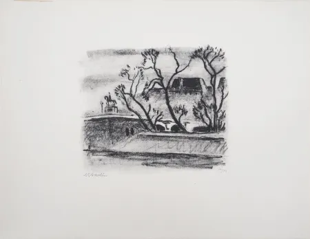 Lithograph Asselin - Paris, le Vert-galant