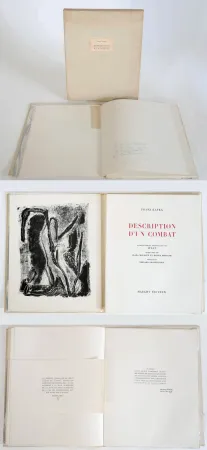 Illustrated Book Atlan - Kafka. DESCRIPTION D'UN COMBAT. 16 ithographies originales d'Atlan (1946)