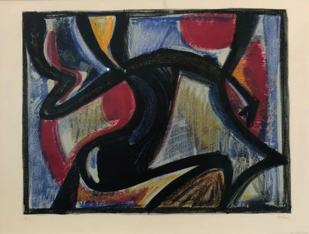 Lithograph Atlan - Les Hespérides 