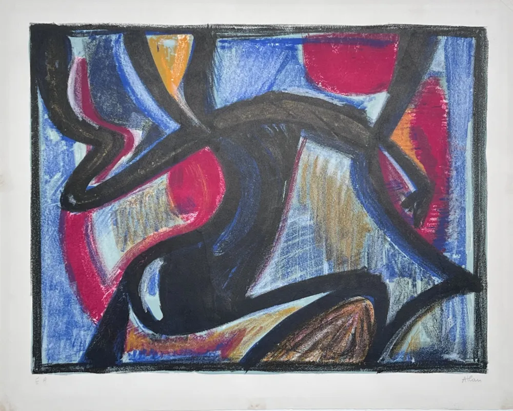 Lithograph Atlan - Les Hespérides 