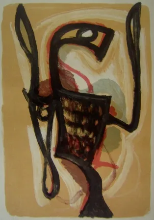 Lithograph Atlan - Oiseau de Lune