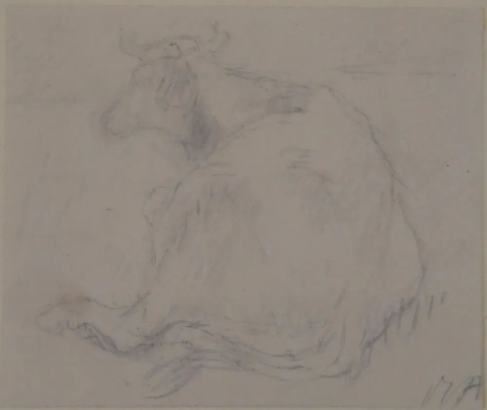 No Technical Auberjonois - Liegende Kuh / Reclining cow