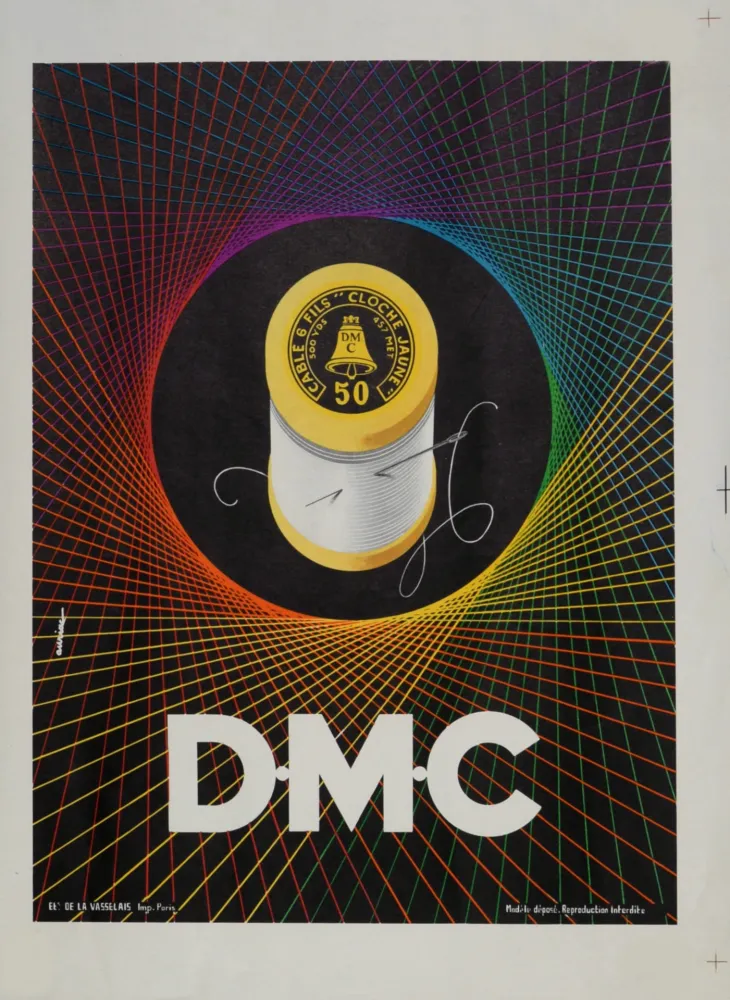 Lithograph Auriac - D.M.C,  c. 1950s-1960s