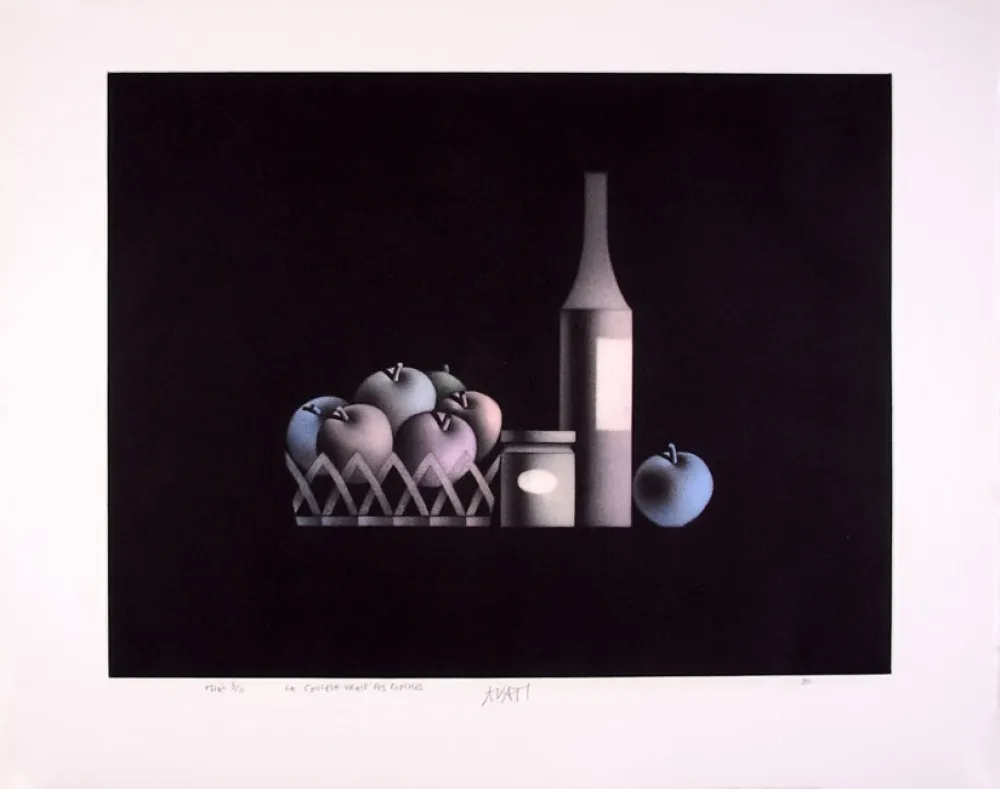 Mezzotint Avati - La Couleur vraie des pommes