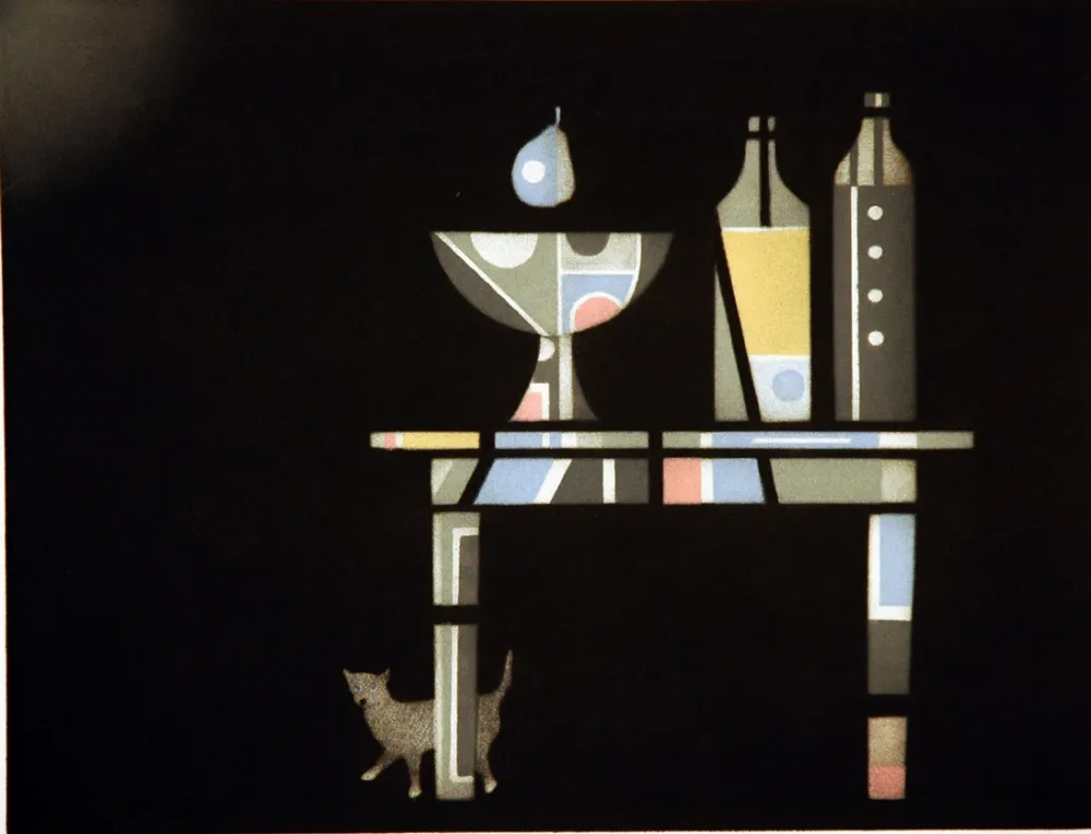 Mezzotint Avati - Le table catalane