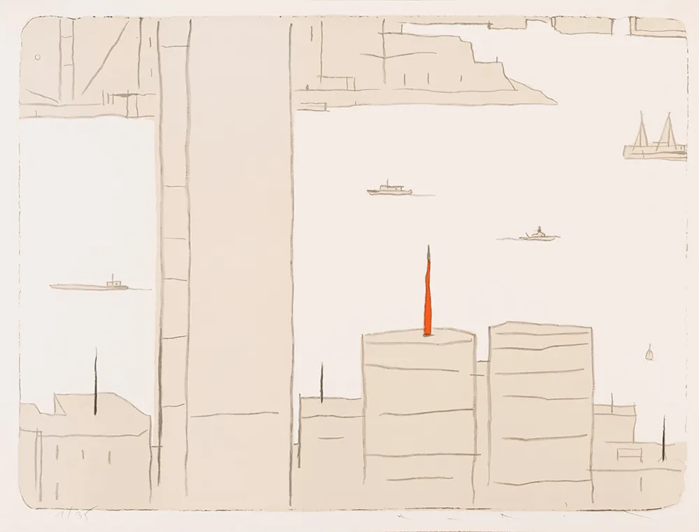 Lithograph Avril - HK - Morning