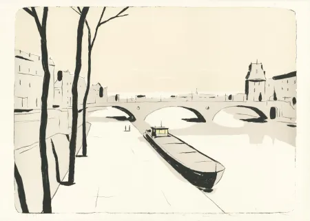 Lithograph Avril - L'Aube