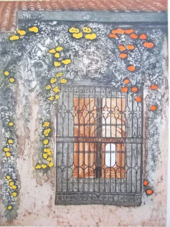 Lithograph Ayuso - La Cancela