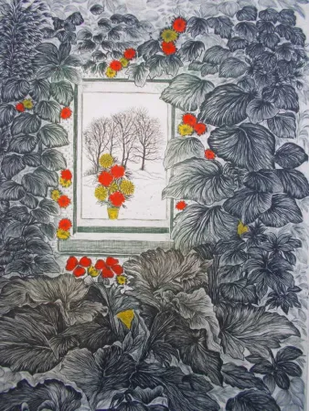 Lithograph Ayuso - Solana