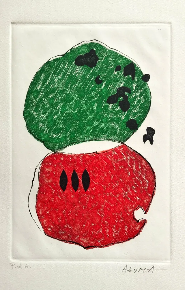 Etching And Aquatint Azuma - Il fiore della poesia orientale