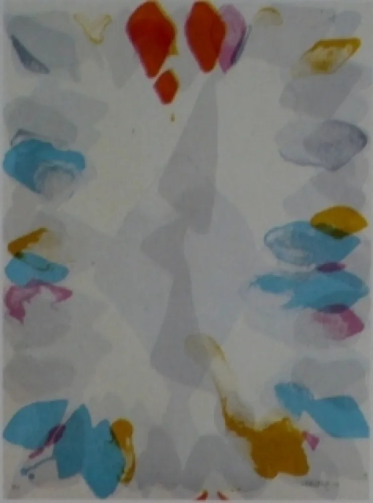 Lithograph Baber - Mountain 3