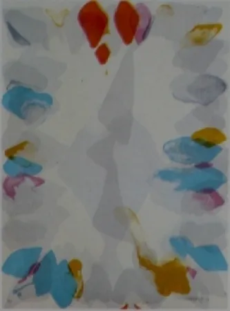 Lithograph Baber - Mountain 3