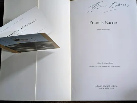 No Technical Bacon - Francis Bacon - Peintures Récentes,  Hand-Signed catalog and invitation,  1984