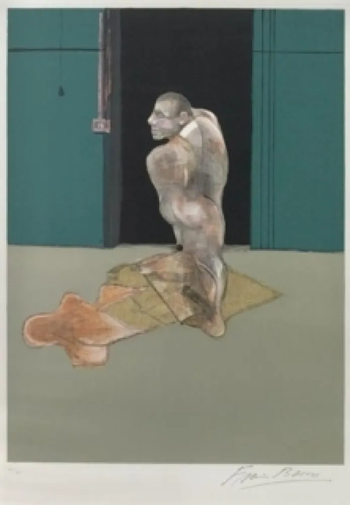 Lithograph Bacon - Portrait of John Edwards 