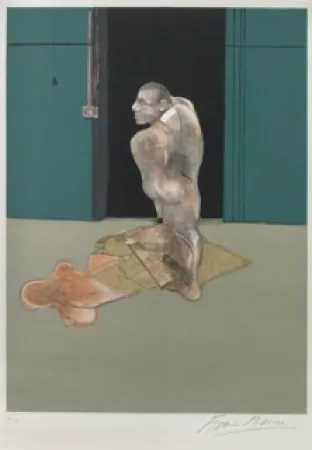 Lithograph Bacon - Portrait of John Edwards 