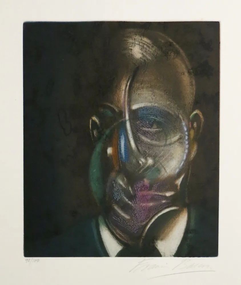 Aquatint Bacon - Portrait of Michel Leiris