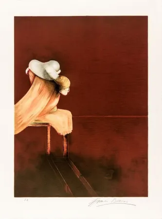 Lithograph Bacon - Second Version, Triptych 1944, Left Panel