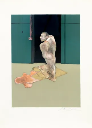 Lithograph Bacon - Study for a portrait of John Edwards, 1987