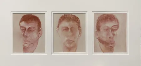 Lithograph Bacon - Three studies for a portrait of John Edwards