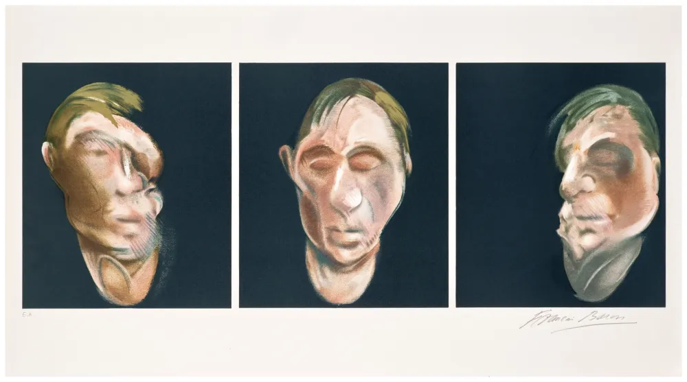 Lithograph Bacon - Three studies for a Self-Portrait