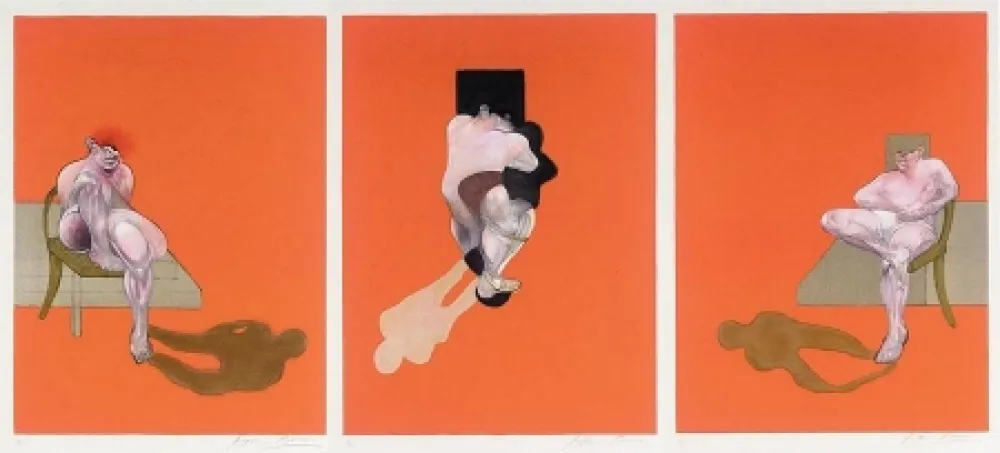 Lithograph Bacon - Triptyque 1983