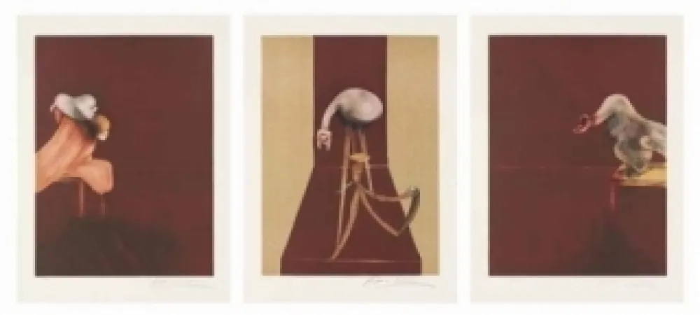 Lithograph Bacon - Tryptique 