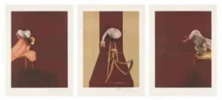 Lithograph Bacon - Tryptique 