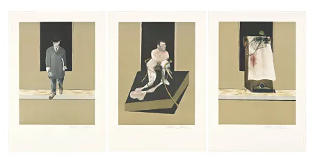 Lithograph Bacon - Tryptych 1986/1987