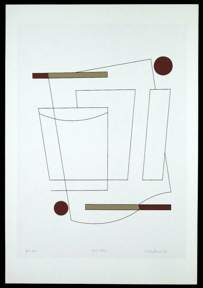 Screenprint Badiali - Composizione (tavola 3)