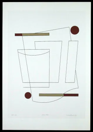 Screenprint Badiali - Composizione (tavola 3)