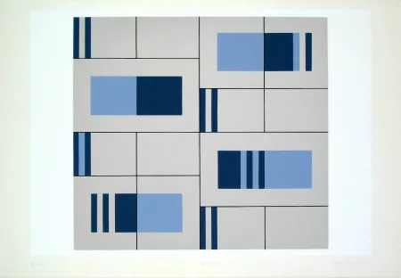 Screenprint Badiali - Composizione (tavola 9)