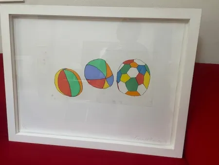 Etching And Aquatint Baechler - 3 BALLS