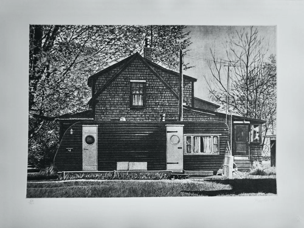 Screenprint Baeder - House With Trailer 