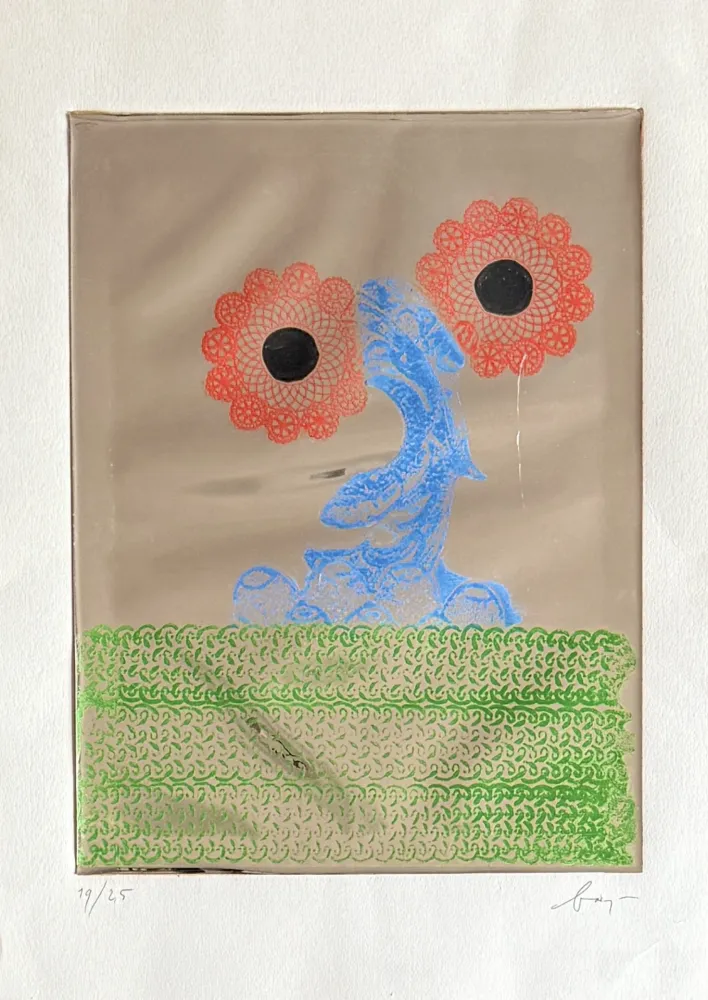 Engraving Baj - Acanthus Mollis Honorine Jobert