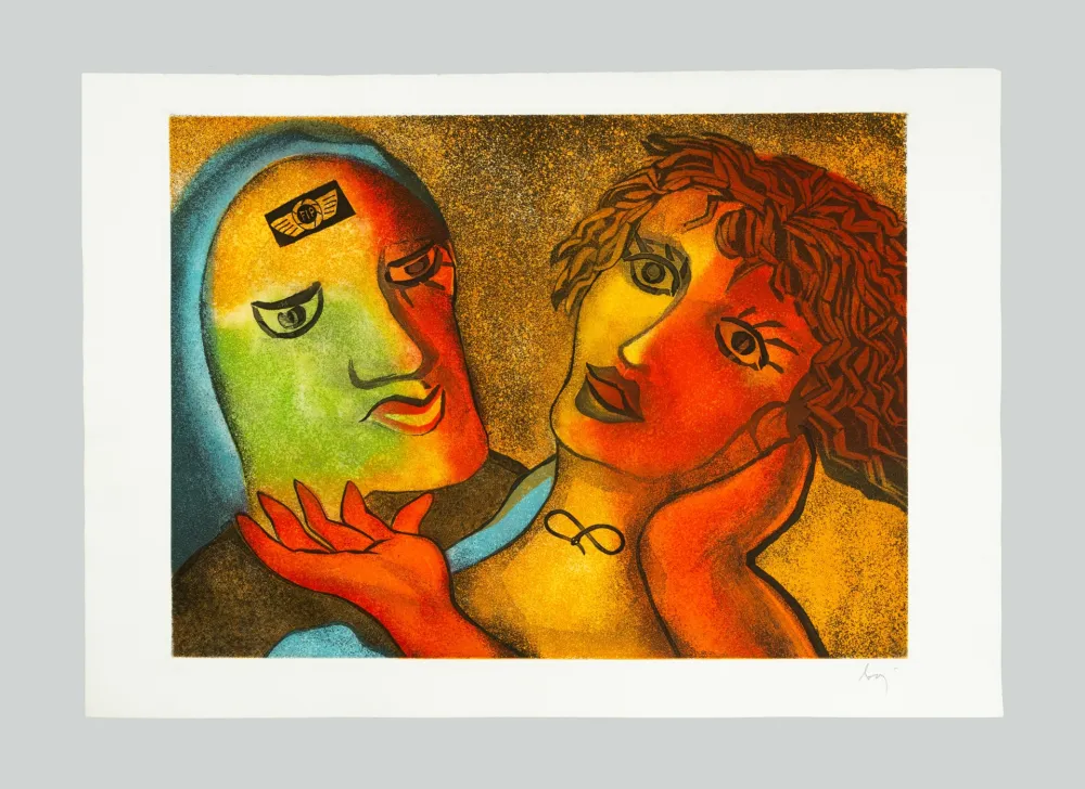 Etching And Aquatint Baj - Amanti