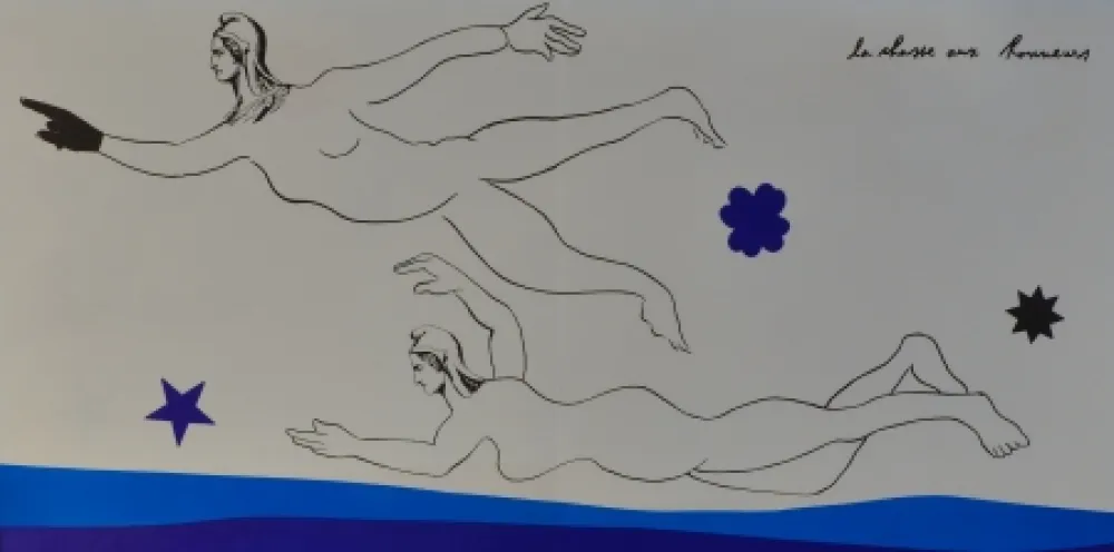 Lithograph Baj - Chasse aux honneurs