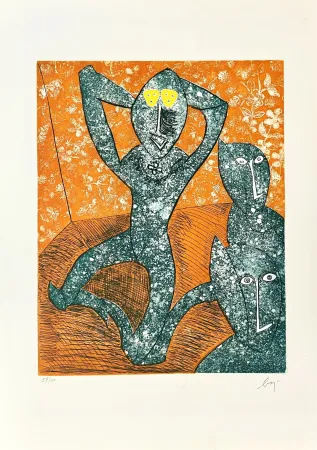 Etching Baj - Chez Picasso 11